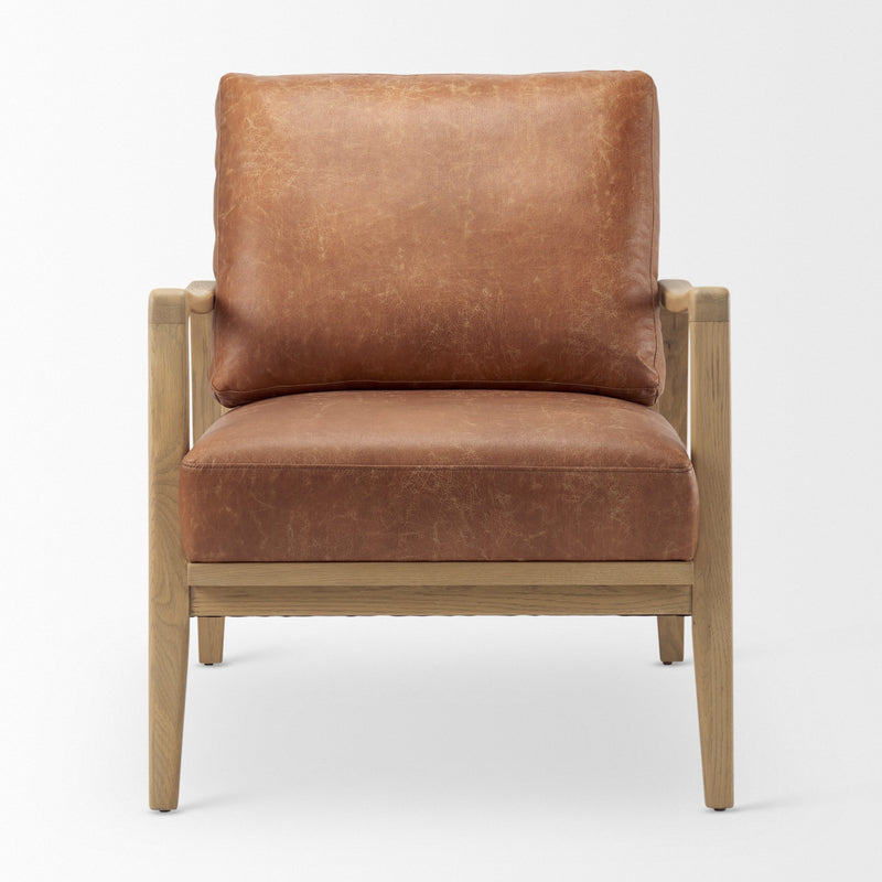 media image for Raeleigh Leather Accent Chair Mercana Mer 69989 3 240