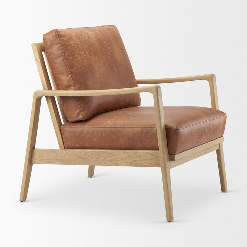 media image for Raeleigh Leather Accent Chair Mercana Mer 69989 11 276