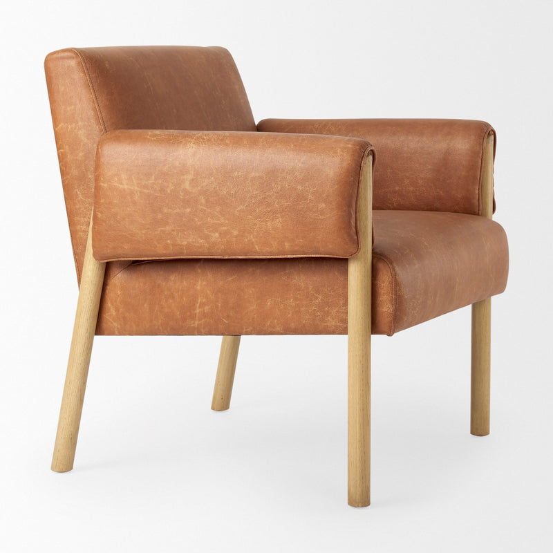 media image for Ashton Leather Accent Chair Mercana Mer 69821 16 238