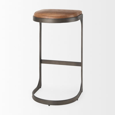 product image for Tyson Leather Seat Bar Counter Stool Mercana Mer 69267 16 22