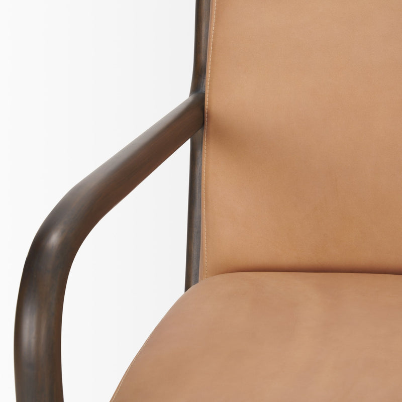 media image for Cashel Leather Accent Chair Mercana Mer 70416 8 247
