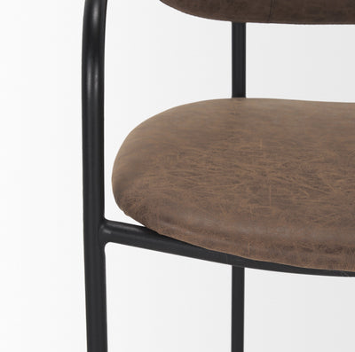 product image for Parker Leather Seat Bar Counter Stool Mercana Mer 70780 20 37