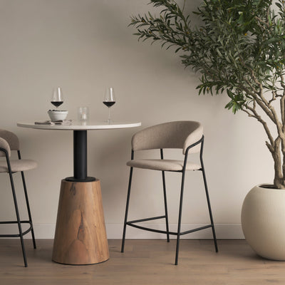 product image for Carolyn Upholstered Seat Bar Counter Stool Mercana Mer 70464 40 41