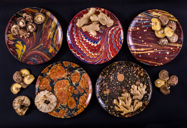 Set of 4 Baldwin Dinner Plates design by Siren Song