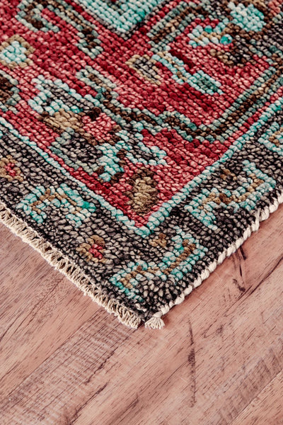 product image for Bashyr Hand Knotted Rust and Blue Rug by BD Fine Corner Image 1 88