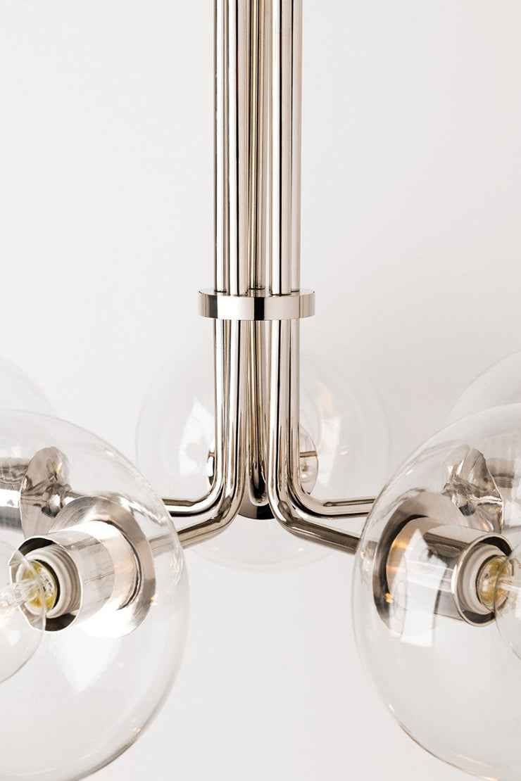 margot 5 light chandelier by mitzi h270805 agb 5