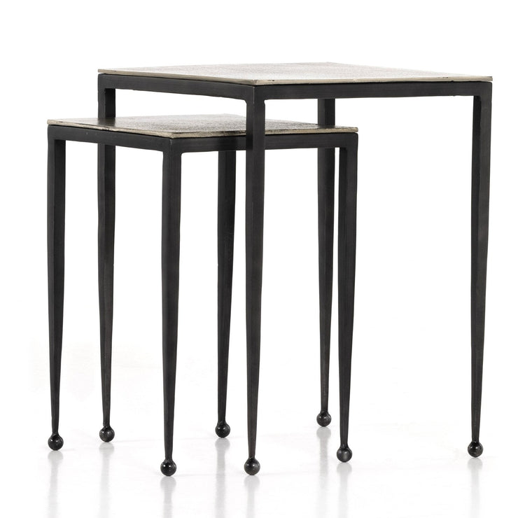dalston nesting end tables in antique brown 18