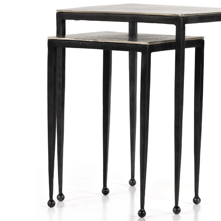 dalston nesting end tables in antique brown 14