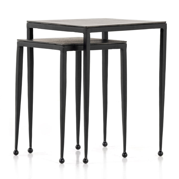 dalston nesting end tables in antique brown 19