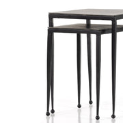 dalston nesting end tables in antique brown 15
