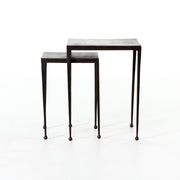 dalston nesting end tables in antique brown 22