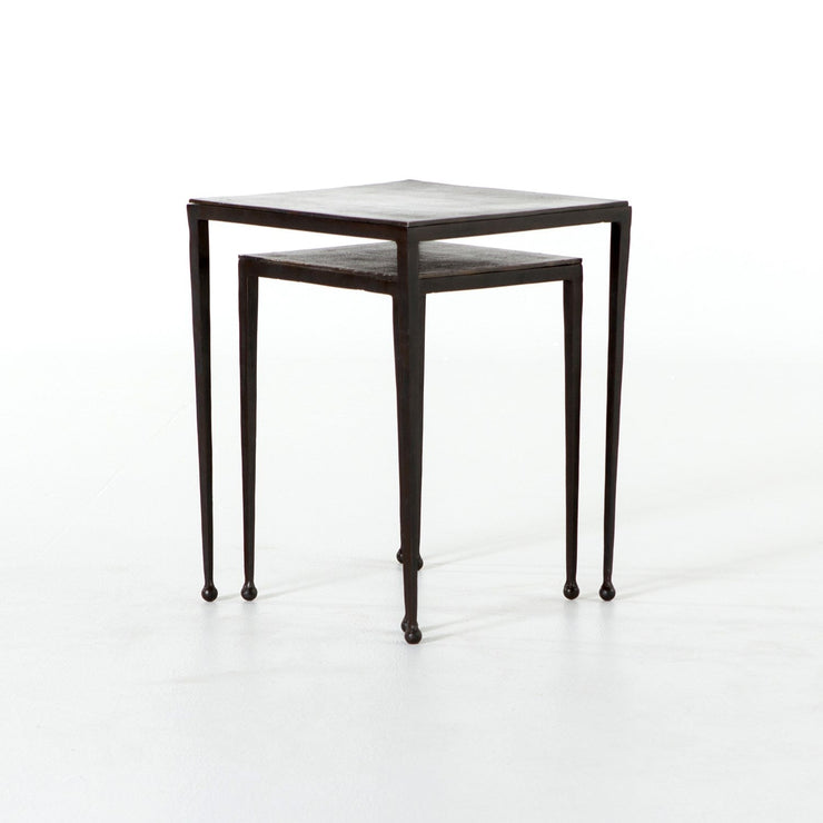 dalston nesting end tables in antique brown 4