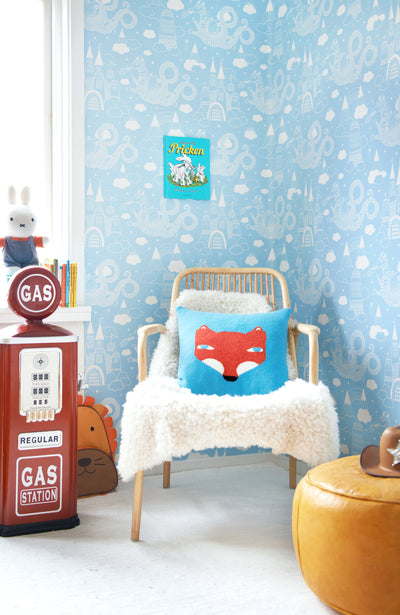 product image for Dragon Sky Light Blue Wallpaper by Majvillan 52