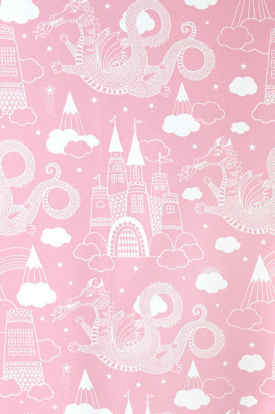 product image of Dragon Sky Pink Wallpaper by Majvillan 51