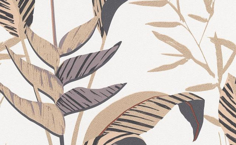 media image for Elle Decoration Floral Wallpaper in Beige 240