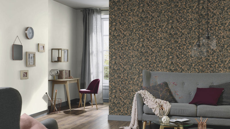 media image for Elle Decoration Geo Abstract Wallpaper in Black 28