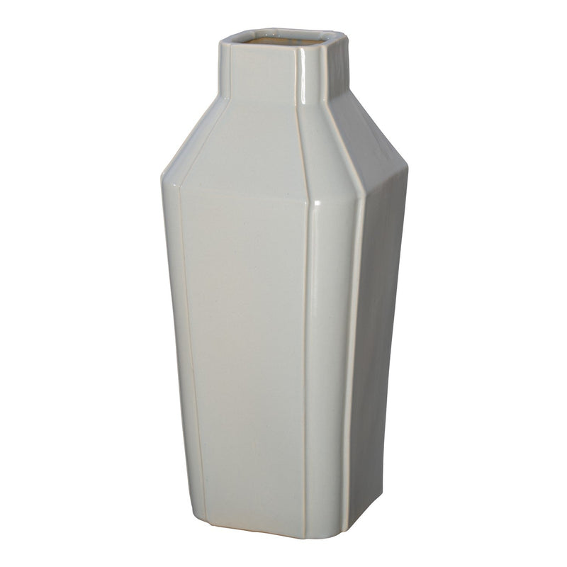 media image for quadrant neck vase by emissary 10463gr 1 218