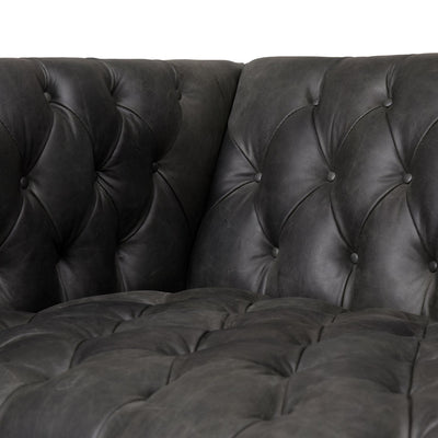product image for Williams Leather Sofa in Natural Washed Ebony - Open Box 4 54
