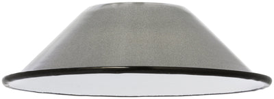 product image for h d enamel iron lampshade gray design by puebco 3 96