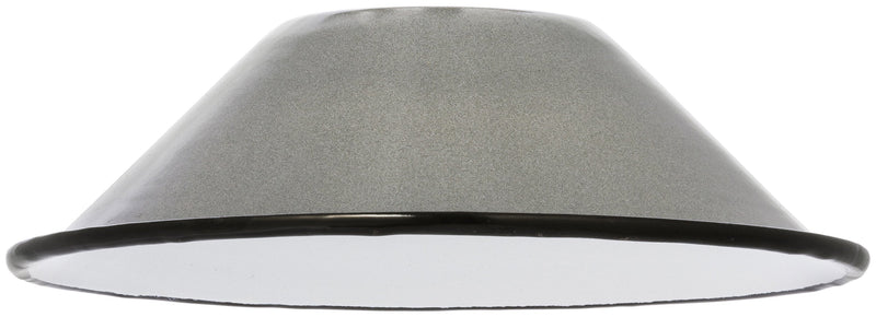 media image for h d enamel iron lampshade gray design by puebco 3 281