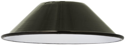 product image of h d enamel iron lampshade green design by puebco 1 541
