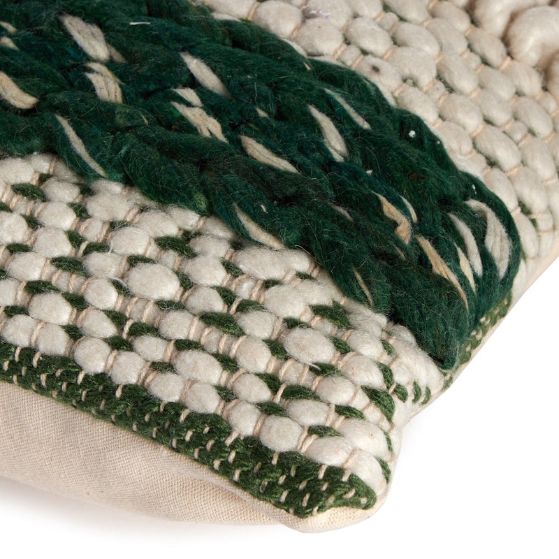 media image for textured stripe pillow set green white by Four Hands 106840 003 5 234