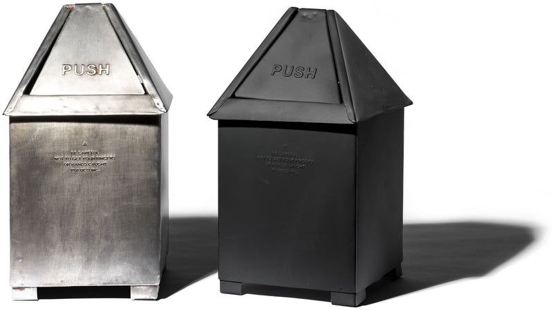 media image for table top dust bin natural design by puebco 2 236