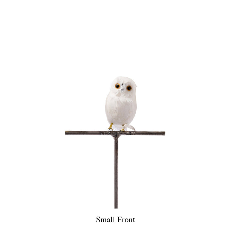 media image for artificial birds owl white design by puebco 2 246
