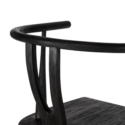 product image for Cecelia Counter Stool in Matte Black - Open Box 10 96