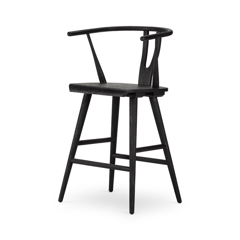 media image for Cecelia Counter Stool in Matte Black - Open Box 11 233
