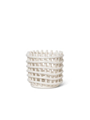 Ceramic Basket - Off-White by Ferm Living