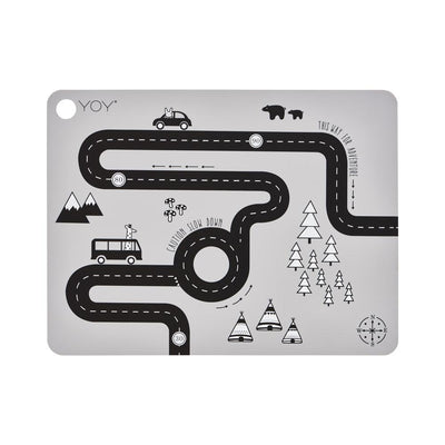 product image of set of 2 adventure placemats in grey design by oyoy 1 577