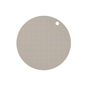 set of 2 circle hokei placemats in grey by oyoy 1