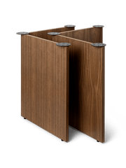 Mingle Wooden Table Legs W68 by Ferm Living-Walnut