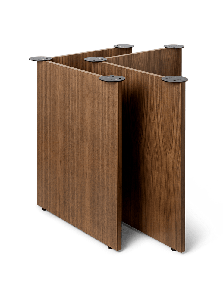 Mingle Wooden Table Legs W68 by Ferm Living-Walnut