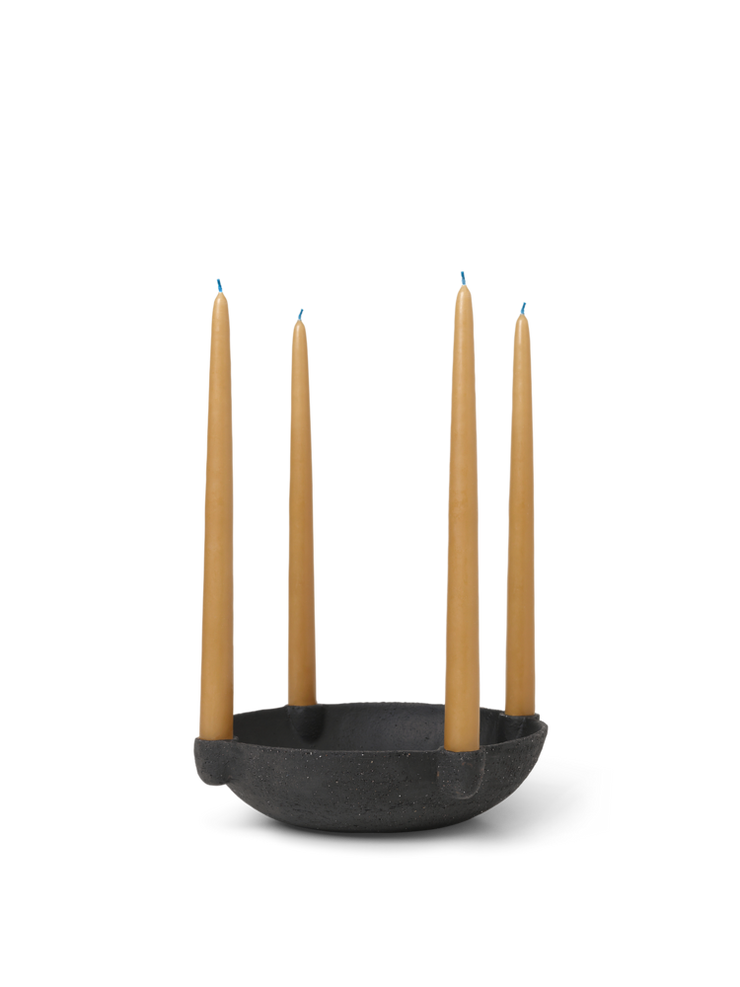 bowl candle holder ceramic by ferm living 4