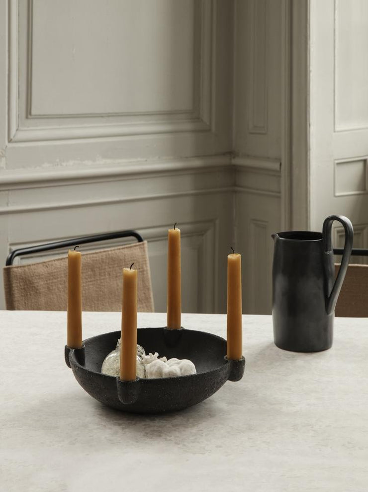 bowl candle holder ceramic by ferm living 7