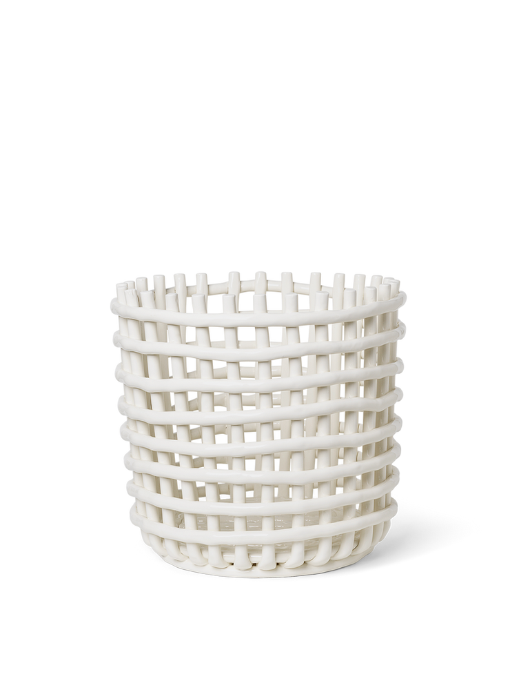 Ceramic Basket - Off-White - Extra Large