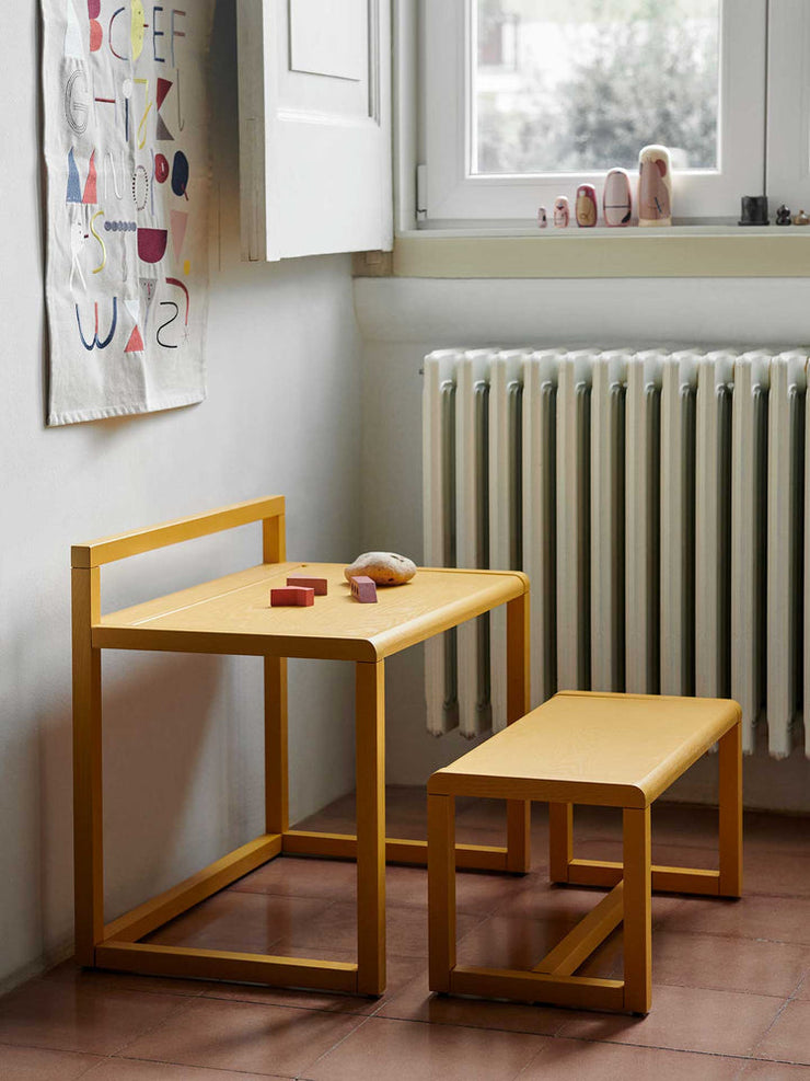 Little Architect Bench in Yellow by Ferm Living Room1