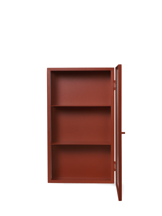 Haze Wall Cabinet in Oxide Red by Ferm Living2
