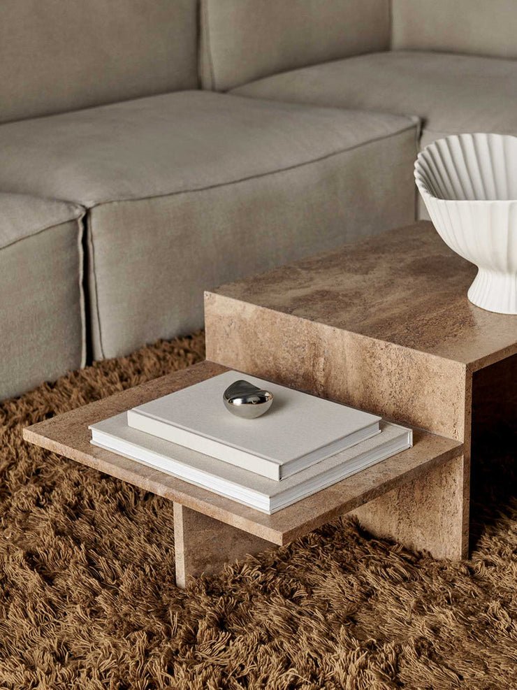 Distinct Coffee Table In Travertine By Ferm Living 8