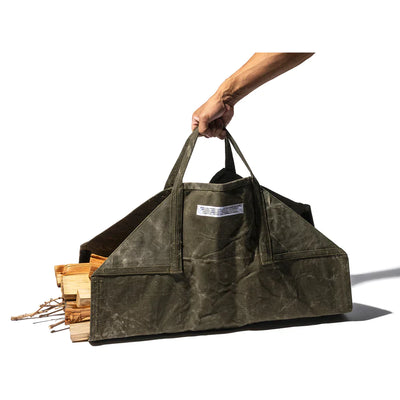 product image of Tent Fabric Firewood Carrier   Green By Puebco 110523 1 567