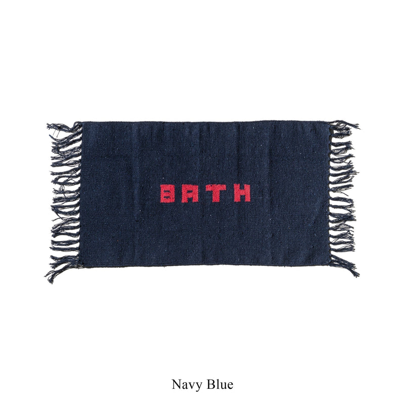 media image for Handloomed Recycle Yarn Bath Mat By Puebco 110929 6 286