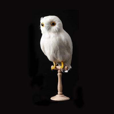 product image for artificial bird small white owl side design by puebco 2 60