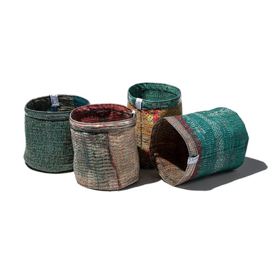 product image for Covered Vintage Kantha Quilt Medium Organizer Puebco 113845 3 69