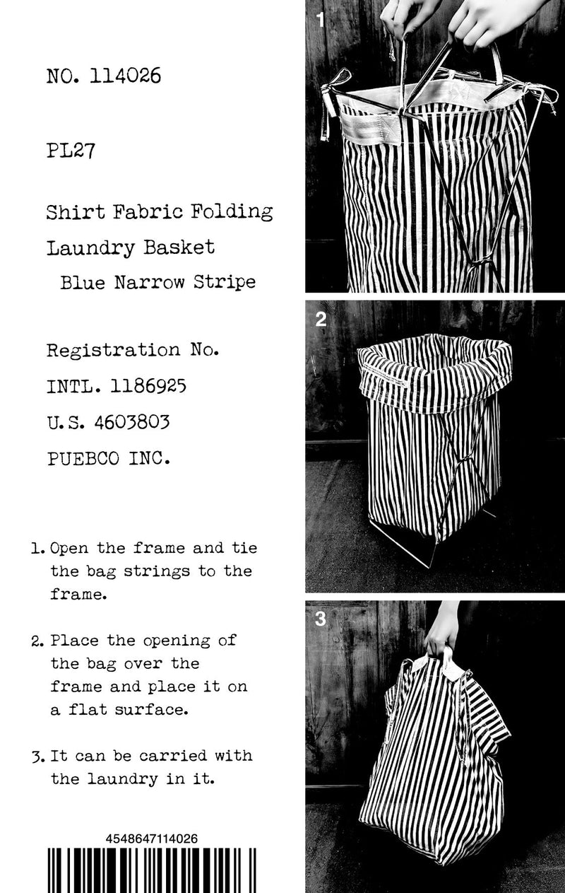 media image for Shirt Fabric Laundry Basket Puebco 114026 15 292