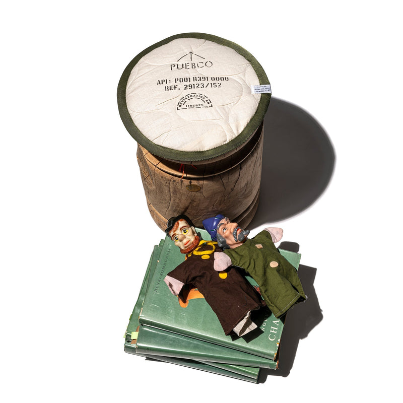 media image for quilted seat cushion for stool olive puebco 114316 2 27