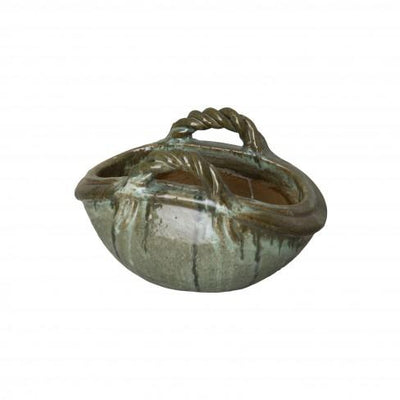 product image of Small Two Handle Basket Planter Flatshot Image 578