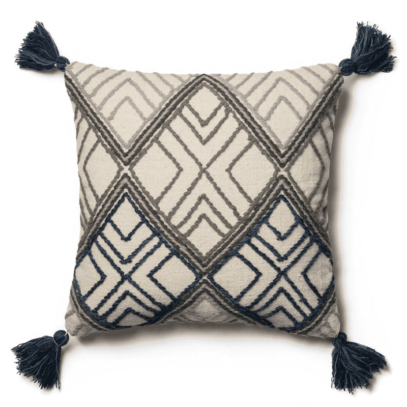 media image for Blue / Ivory Pillow Flatshot Image 1 274