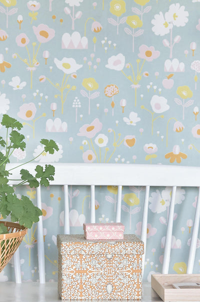 product image for Bloom Grey Wallpaper by Majvillan 66